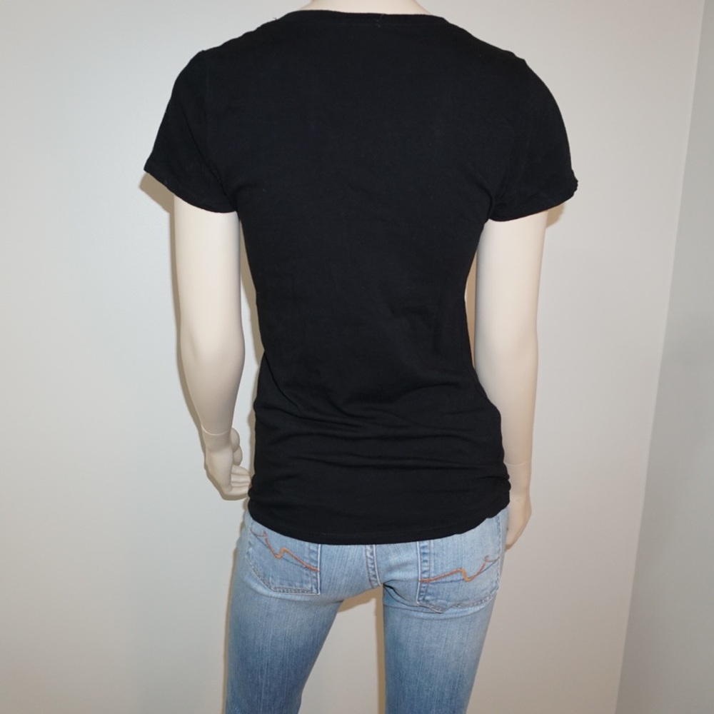 Bozzolo V-Neck Rhinestone Tee - Picture 8 of 10